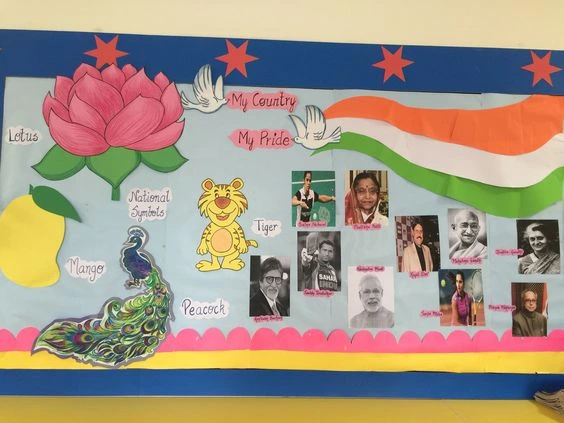 National Pride Themed Board for school decoration